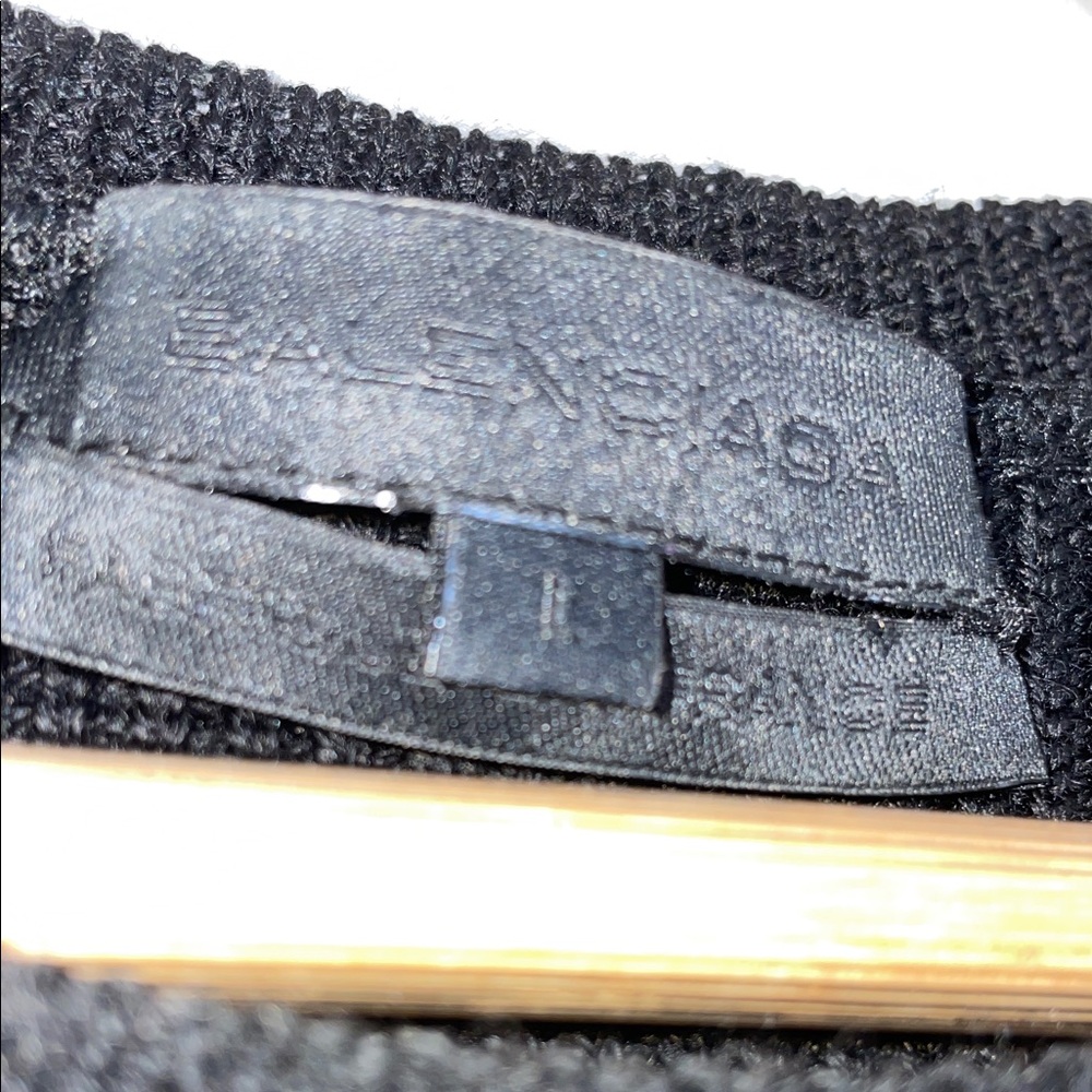 Balenciaga Women’s Black Crewneck Knit Sweater Sz Large - Picture 11 of 12